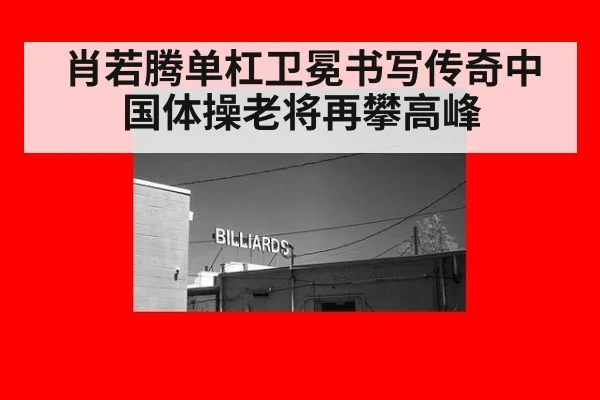 肖若腾单杠卫冕书写传奇中国体操老将再攀高峰